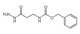 N-benzyloxycarbonyl-β-alanine hydrazide结构式