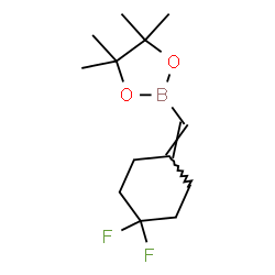 2-(((4,4-二氟环己叉基)甲基)-4,4,5,5-四甲基-1,3,2-二氧杂硼烷结构式
