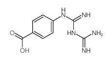Benzoic acid,4-[[[(aminoiminomethyl)amino]iminomethyl]amino]- picture