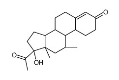 17-羟基-11β-甲基-19-孕酮结构式
