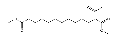 methyl 12-carbomethoxy-13-oxotetradecanoate结构式