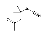(2-methyl-4-oxopentan-2-yl) thiocyanate Structure