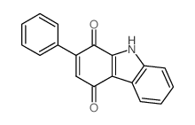 1H-Carbazole-1,4(9H)-dione,2-phenyl- Structure