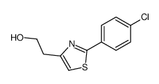 2-(4-Chlorophenyl)-4-thiazoleethanol结构式