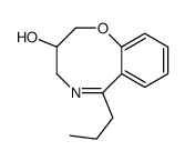 3,4-Dihydro-6-propyl-2H-1,5-benzoxazocin-3-ol结构式