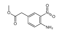 2-(4-氨基-3-硝基苯基)乙酸甲酯结构式