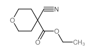 ethyl 4-cyanotetrahydropyran-4-carboxylate Structure