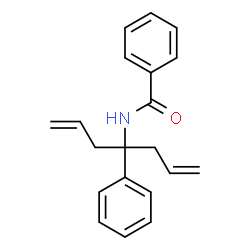 N-(1-allyl-1-phenyl-3-buten-1-yl)benzamide结构式