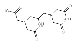 Glycine,N,N'-(2-hydroxy-1,3-propanediyl)bis[N-(carboxymethyl)- Structure