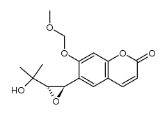 6-[(1R,2S)-1,2-epoxy-3-hydroxy-3-methylbutyl]-7-(methoxymethoxy)chromen-2-one Structure
