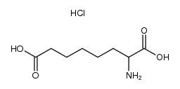 DL-α-aminosuberic acid hydrochloride Structure