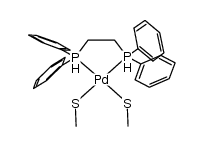 (methylthiolato)2[1,2-bis(diphenylphosphanyl)ethane]palladium结构式