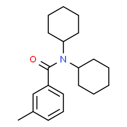 N,N-Dicyclohexyl-3-methylbenzamide结构式