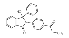 3-hydroxy-3-phenyl-2-(4-propanoylphenyl)isoindol-1-one结构式