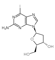 2-AMINO-6-IODO-2'-DEOXYGUANOSINE Structure