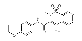 N-(4-Ethoxyphenyl)-4-hydroxy-2-methyl-2H-1,2-benzothiazine-3-carb oxamide 1,1-dioxide Structure