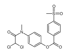 [4-[(2,2-dichloroacetyl)-methylamino]phenyl] 4-methylsulfonylbenzoate Structure