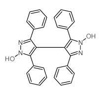 4,4'-Bi-1H-pyrazole,1,1'-dihydroxy-3,3',5,5'-tetraphenyl- Structure
