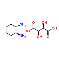 (1R,2R)-(+)-1,2-环己二胺L-酒石酸盐结构式
