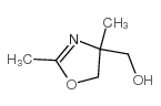 2,4-二甲基-2-噁唑烷-4-甲醇结构式