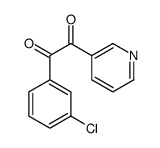 1-(3-chlorophenyl)-2-pyridin-3-ylethane-1,2-dione结构式