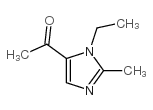 1-乙基-2-甲基-5-乙酰基咪唑结构式