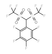 1-[双(三氟甲烷磺酰基)甲基]-2,3,4,5,6-五氟苯结构式