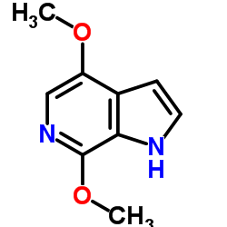 4,7-二甲氧基-1H-吡咯[2,3-C]吡啶结构式
