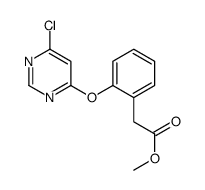 methyl 2-[2-(6-chloropyrimidin-4-yl)oxyphenyl]acetate结构式