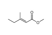 3-Methyl-2-pentenoic acid methyl ester结构式