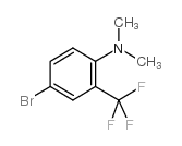 4-溴-N,N-二甲基-3-三氟甲基苯胺结构式