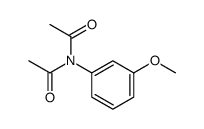 N-acetyl-N-(3-methoxyphenyl)acetamide Structure