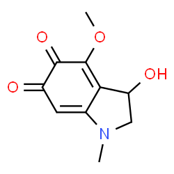 1H-Indole-5,6-dione,2,3-dihydro-3-hydroxy-4-methoxy-1-methyl-(9CI)结构式