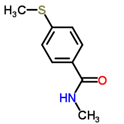 N-METHYL-4-(METHYLTHIO)BENZAMIDE Structure