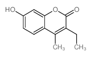 3-乙基-7-羟基-4-甲基-2H-色烯-2-酮结构式