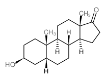 3β-羟基-5β-雄甾烷-17-酮结构式