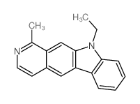 10-ethyl-1-methylpyrido[3,4-b]carbazole Structure