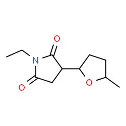2,5-Pyrrolidinedione,1-ethyl-3-(tetrahydro-5-methyl-2-furanyl)-(9CI)结构式