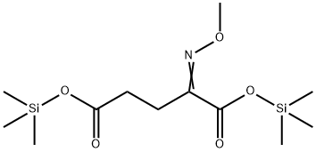 2-(Methoxyimino)pentanedioic acid bis(trimethylsilyl) ester structure
