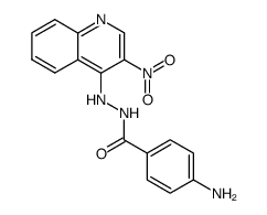 4-Amino-benzoic acid N'-(3-nitro-quinolin-4-yl)-hydrazide Structure