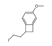 7-(2-iodoethyl)-3-methoxybicyclo[4.2.0]octa-1(6),2,4-triene结构式