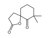 7,7-dimethyl-1-oxaspiro[4.5]decane-2,6-dione Structure