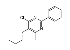 5-butyl-4-chloro-6-methyl-2-phenylpyrimidine Structure