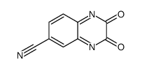 6 -氰基喹喔啉-2,3二酮结构式