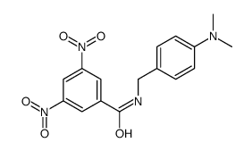 N-[[4-(dimethylamino)phenyl]methyl]-3,5-dinitrobenzamide结构式