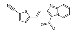 5-[2-(3-nitroimidazo[1,2-a]pyridin-2-yl)ethenyl]thiophene-2-carbonitrile结构式