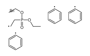 2-diethoxyphosphorylethyl(triphenyl)stannane结构式
