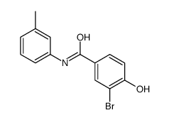 3-bromo-4-hydroxy-N-(3-methylphenyl)benzamide Structure