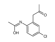 N-[4-chloro-2-(2-oxopropyl)phenyl]acetamide结构式