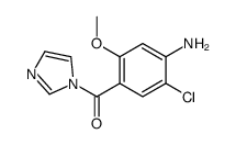 (4-amino-5-chloro-2-methoxyphenyl)-imidazol-1-ylmethanone结构式